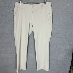 Under Armour Pants Mens‎ 36x30 Beige Golf Flat Front Casual Performance